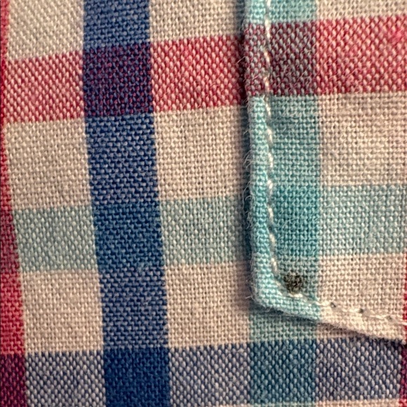 Chaps Red and Blue Plaid Button Down Shirt XXL long sleeve - Picture 5 of 6